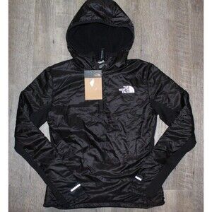 The North Face Women's Winter Warm 1/4 Zip Hooded Jacket Black Size XS NWT